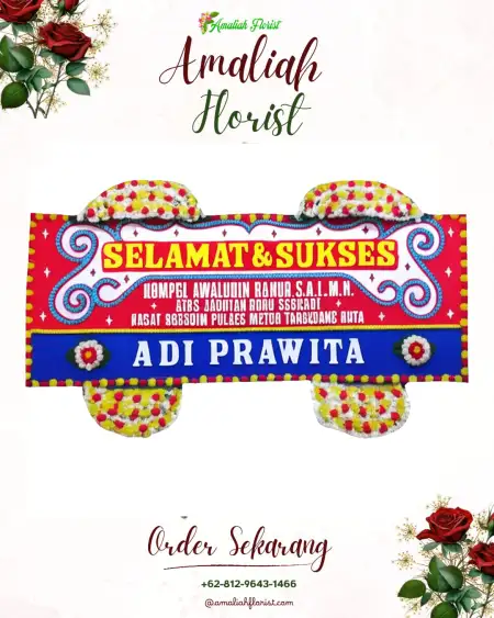 Papan Bunga Ucapan Selamat Slerok